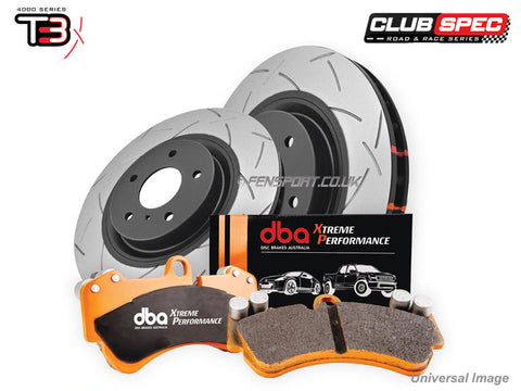 Brake Disc & Pad Kit - Front - DBA 4000 Series - T3 - Lexus ISF
