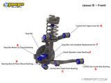 SuperPro - Front Upper Control Arm - Offset - Inner Bush Kit - Lexus IS-F - SPF3507XK