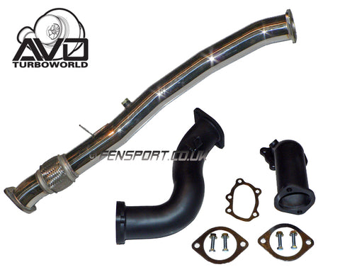 Turbo Exhaust Front Pipe Kit - No Cat - AVO 3" - For Avo Turbo GT86 & BRZ