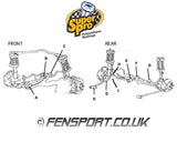 SuperPro - Front Wishbone - Rear Bush Kit - Celica ST162 & ST165 - SPF1363K
