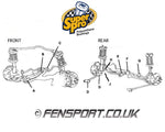 SuperPro - Rear Control Arm - No2 Inner - Bush Kit - Celica GT4 ST165 & ST185 - SPF2265KSS