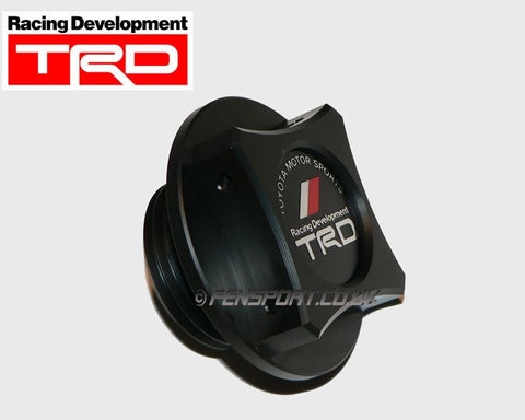 TRD Black Resin Fillar Cap - Screw Type