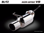Blitz Nur Spec VS Exhaust System - Twin Stainless Tailpipes - 62095 - GT86 & BRZ