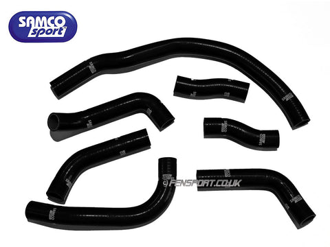 Black Samco Coolant Hose Set for MR2 MK2 Rev3 Turbo